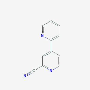 molecular formula C11H7N3 B8467409 2-(2-Cyanopyridin-4-yl)pyridine 