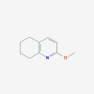 molecular formula C10H13NO B8467426 2-Methoxy-5,6,7,8-tetrahydroquinoline 