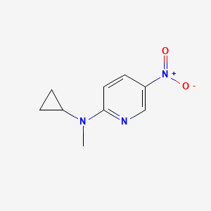 molecular formula C9H11N3O2 B8467434 Cyclopropyl-methyl-(5-nitro-pyridin-2-yl)-amine 