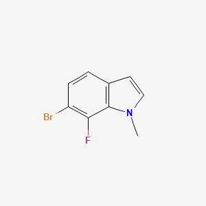 molecular formula C9H7BrFN B8467479 6-bromo-7-fluoro-1-methyl-1H-indole 