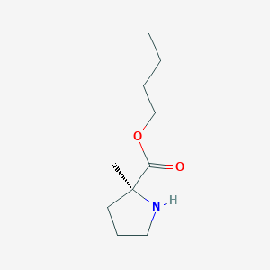 molecular formula C10H19NO2 B8467496 (S)-2-methyl-pyrrolidine-2-carboxylic acid butyl ester 