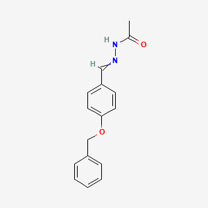 molecular formula C16H16N2O2 B8467522 4-(Benzyloxy)benzaldehyde acetylhydrazone 
