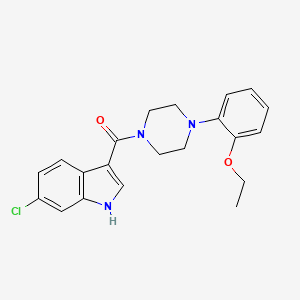 (6-Chloro-1H-indol-3-yl)[4-(2-ethoxyphenyl)piperazin-1-yl]methanone