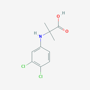 molecular formula C10H11Cl2NO2 B8467606 N-(3,4-dichlorophenyl)-2-methylalanine 
