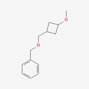molecular formula C13H18O2 B8467607 cis-3-Benzyloxymethylcyclobutanol methyl ether 