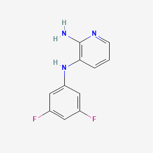 molecular formula C11H9F2N3 B8467662 N3-(3,5-Difluorophenyl)-pyridine-2,3-diamine 