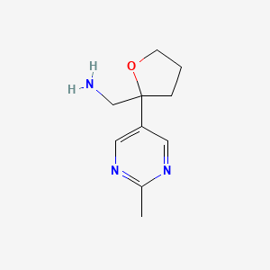 (2-(2-Methylpyrimidin-5-yl)tetrahydrofuran-2-yl)methanamine