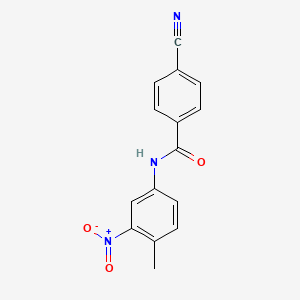 molecular formula C15H11N3O3 B8467716 N-(3-nitro-4-methylphenyl)-4-cyanobenzamide 