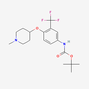 t-Butyl 4-(1-methylpiperidine-4-yloxy)-3-(trifluoromethyl)phenylcarbamate