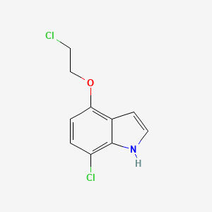 7-chloro-4-(2-chloroethoxy)-1H-indole