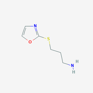 molecular formula C6H10N2OS B8467829 2-(3-Aminopropyl)thiooxazole 