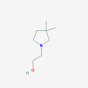 molecular formula C8H17NO B8467878 2-(3,3-Dimethylpyrrolidin-1-yl)ethanol 