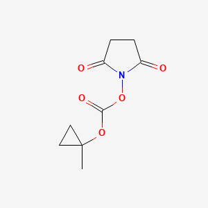 molecular formula C9H11NO5 B8467938 2,5-Dioxopyrrolidin-1-yl 1-methylcyclopropyl carbonate 