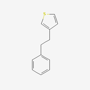 molecular formula C12H12S B8467958 3-Phenethylthiophene 