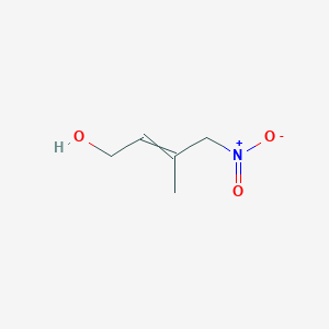 molecular formula C5H9NO3 B8467976 3-Methyl-4-nitrobut-2-en-1-ol CAS No. 61447-08-3