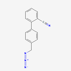 molecular formula C14H10N4 B8468018 4'-(Azidomethyl)-[1,1'-biphenyl]-2-carbonitrile 