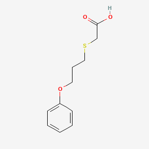 2-(3-Phenoxypropylsulfanyl)acetic acid