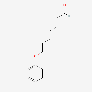 molecular formula C13H18O2 B8468083 7-(Phenoxy)heptanal 