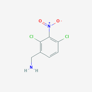 molecular formula C7H6Cl2N2O2 B8468097 3-Nitro-2,4-dichloro-benzylamine 