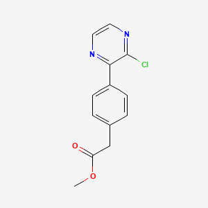 molecular formula C13H11ClN2O2 B8468155 Methyl [4-(3-chloropyrazin-2-yl)phenyl]acetate 