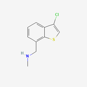 molecular formula C10H10ClNS B8468184 3-chloro-N-methylbenzo[b]thiophene-7-methanamine 