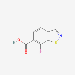 molecular formula C8H4FNO2S B8468198 7-Fluoro-benzo[d]isothiazole-6-carboxylic acid 