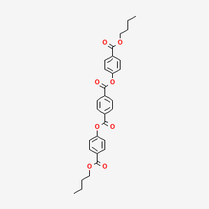 molecular formula C30H30O8 B8468208 Di(p-butoxycarbonylphenyl)terephthalate 
