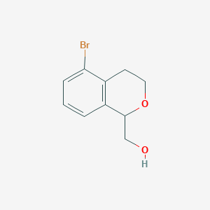 (5-bromo-3,4-dihydro-1H-isochromen-1-yl)methanol