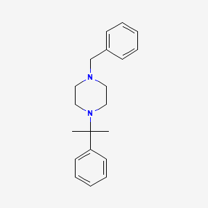 molecular formula C20H26N2 B8468221 1-Benzyl-4-(1-methyl-1-phenyl-ethyl)-piperazine 