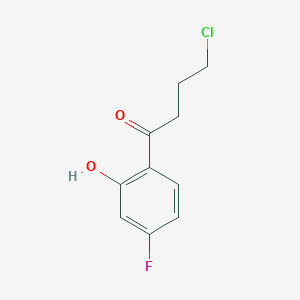 molecular formula C10H10ClFO2 B8468263 4-Chloro-1-(4-fluoro-2-hydroxyphenyl)butan-1-one CAS No. 61053-78-9