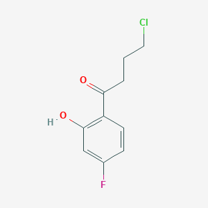 4-Chloro-1-(4-fluoro-2-hydroxyphenyl)butan-1-one