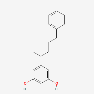 5-(5-Phenylpentan-2-yl)benzene-1,3-diol