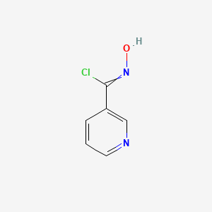 molecular formula C6H5ClN2O B8468300 N-Hydroxynicotinimidoyl chloride 