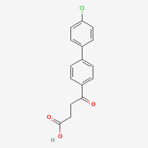 molecular formula C16H13ClO3 B8468417 4-(4'-Chloro-4-biphenylyl)-4-oxo-butyric acid 