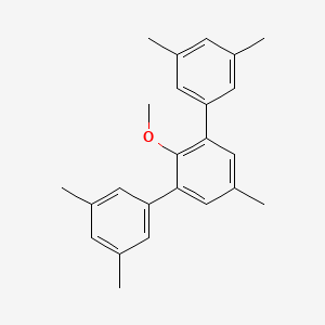molecular formula C24H26O B8468485 4-Methyl-2,6-bis(3',5'-dimethylphenyl)anisole CAS No. 918151-49-2