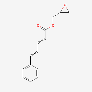 molecular formula C14H14O3 B8468534 (Oxiran-2-yl)methyl 5-phenylpenta-2,4-dienoate CAS No. 82721-08-2