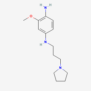 2-methoxy-N4-(3-pyrrolidin-1-yl-propyl)-benzene-1,4-diamine