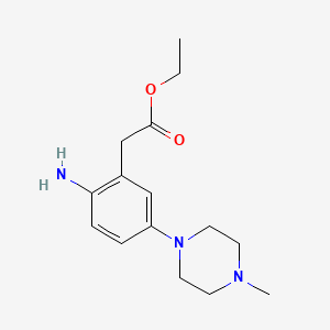 Benzeneacetic acid,2-amino-5-(4-methyl-1-piperazinyl)-,ethyl ester