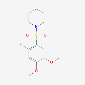 1-(2-Fluoro-4,5-dimethoxybenzenesulfonyl)piperidine