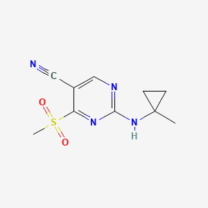 2-(1-Methylcyclopropylamino)-4-(methylsulfonyl)pyrimidine-5-carbonitrile