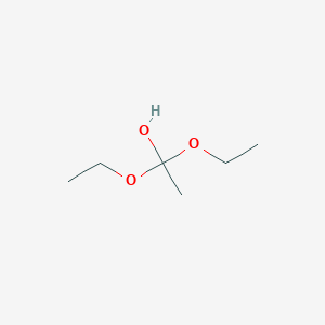 molecular formula C6H14O3 B8468726 1,1-Diethoxyethanol 