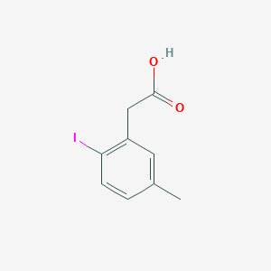 molecular formula C9H9IO2 B8468751 (2-Iodo-5-methyl-phenyl)-acetic acid CAS No. 220991-52-6