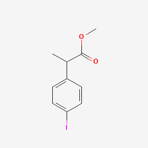 molecular formula C10H11IO2 B8468775 Methyl-2-(4-iodophenyl)propionate 