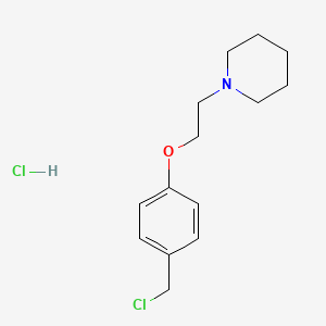 molecular formula C14H21Cl2NO B8468777 4-(2-Piperidinylethoxy)benzylchloride hydrochloride 