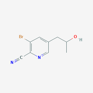 3-Bromo-5-(2-hydroxypropyl)picolinonitrile