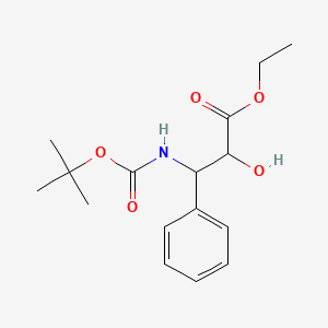 Ethyl 2-hydroxy-3-[(2-methylpropan-2-yl)oxycarbonylamino]-3-phenylpropanoate