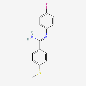 N-(4-fluorophenyl)-4-methylthiobenzamidine
