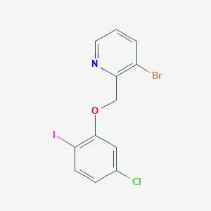 3-Bromo-2-(5-chloro-2-iodo-phenoxymethyl)-pyridine