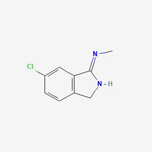 molecular formula C9H9ClN2 B8468856 6-Chloro-1-(methylimino)isoindoline 