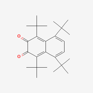 molecular formula C26H38O2 B8468929 1,4,5,8-Tetra-tert-butylnaphthalene-2,3-dione CAS No. 62435-77-2